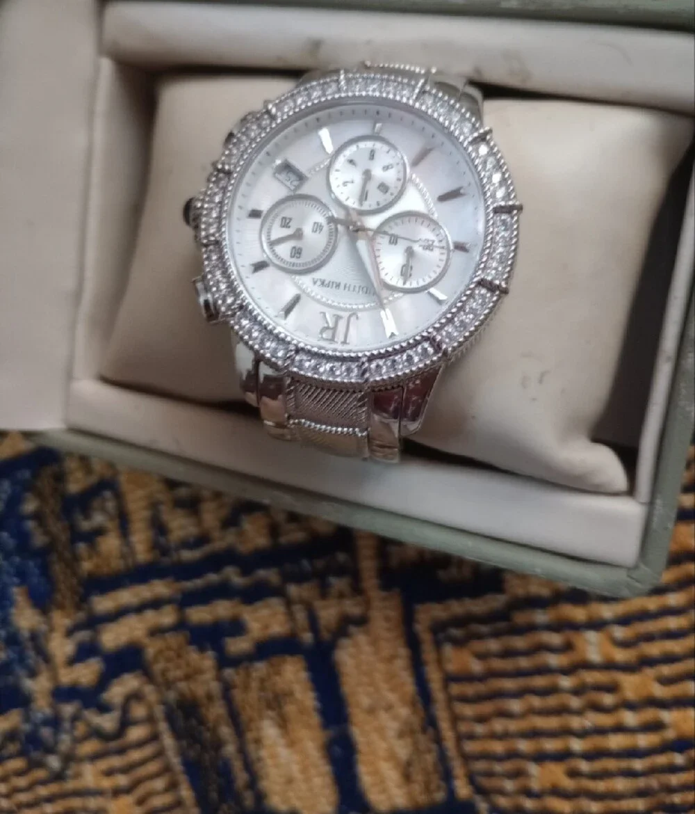 NIB JUDITH RIPKA Silver Stainless Steel Diamonique Accented Women's Watch